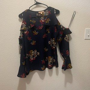 open shoulder blouse
